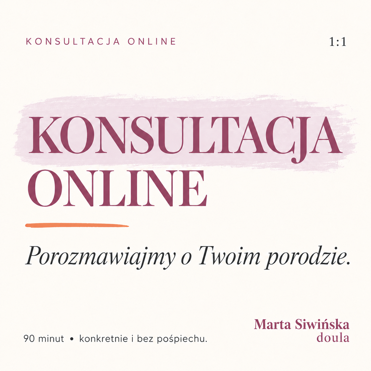 Konsultacja online – Indywidualna konsultacja dla kobiet w ciąży, porodzie, połogu i macierzyństwie